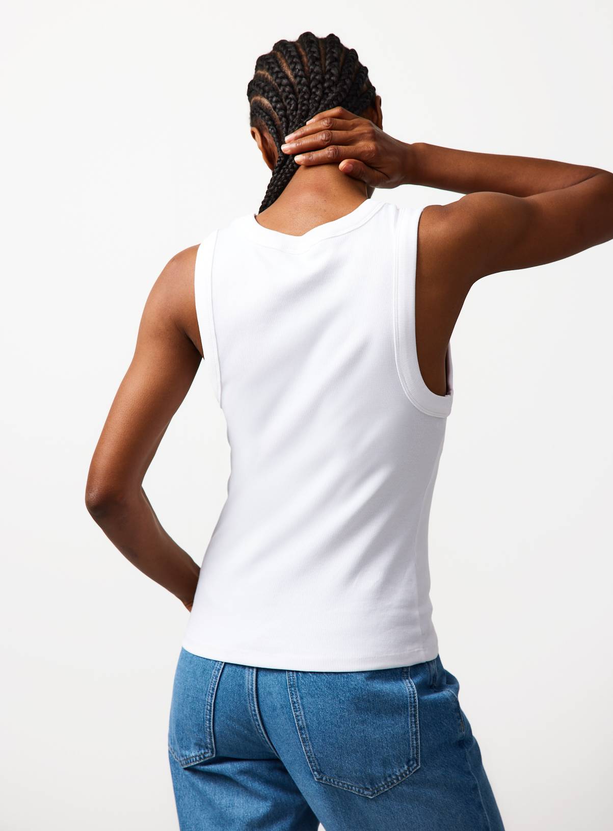 Black & White 2 Pack Ribbed Slim Fit Vests  20 - Image 6
